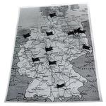 20 marker flags, black
