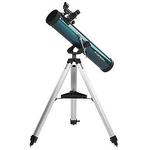 
A complete telescope setup with tripod and alt-azimuth mount
