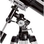 
Montura paraláctica EQ-2. Solo con una montura como esta podrás hacer seguimientos precisos de objetos astronómicos. Mantiene el objeto siempre en el campo de visión.
