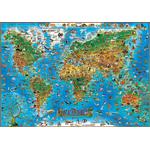 Stellanova Dino´s Illustrierte Tierweltkarte map