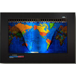 Geochron Original Kilburg in matt stainless steel black bordered design