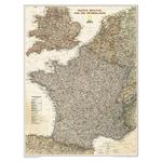National Geographic antique map of France