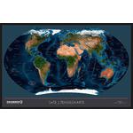 Columbus TWKGF2520 large format satellite / political world map, ting compatible