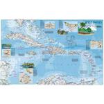 Carte régionale National Geographic Les Antilles - 2-seitig