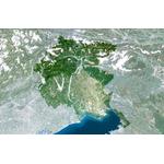 Carte régionale Planet Observer Planète Observer Italie région Friuli Venezial Giulia