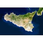 Carte régionale Planet Observer Planète Observer Italie région Sicilia