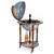 Zoffoli Stand globe with castors and drinks compartment, Da Vinci Blue Dust