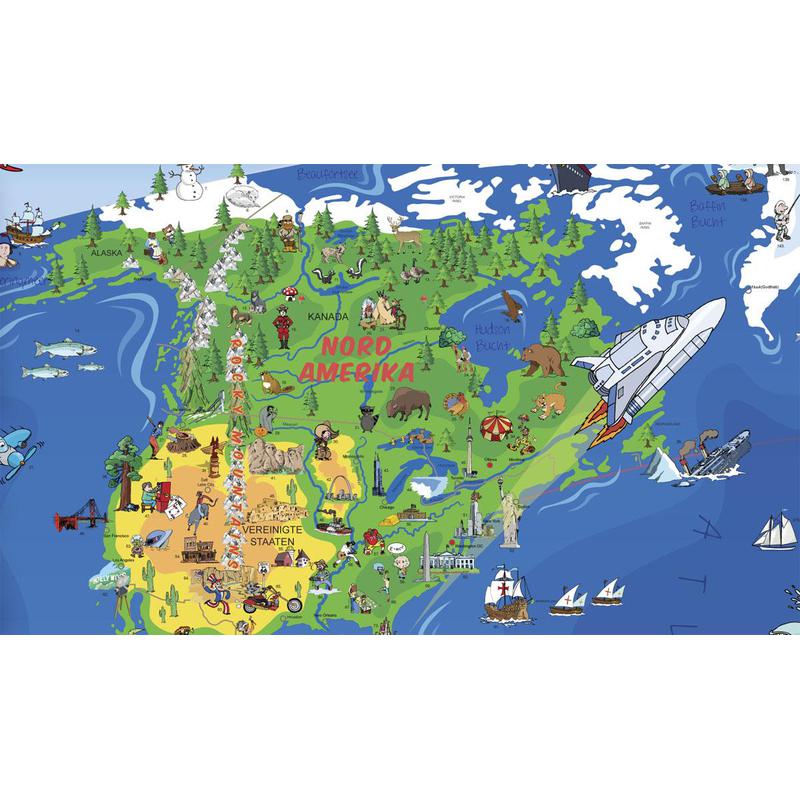 Map Of The World Xxl Home > Maps > Childrens maps > Wenschow-Verlag > Wenschow-Verlag Children's world map XXL, German