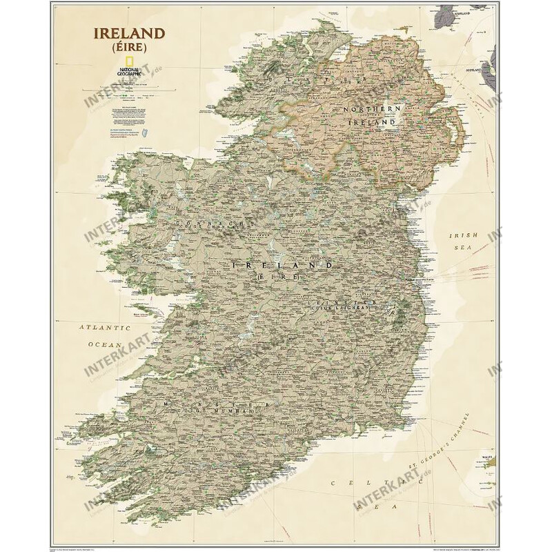 National Geographic Map Ireland