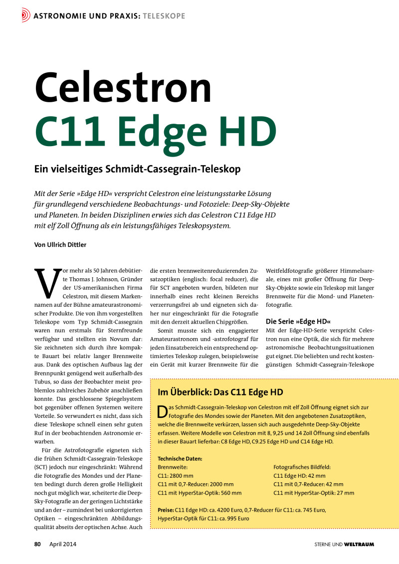 Celestron C11 Edge HD