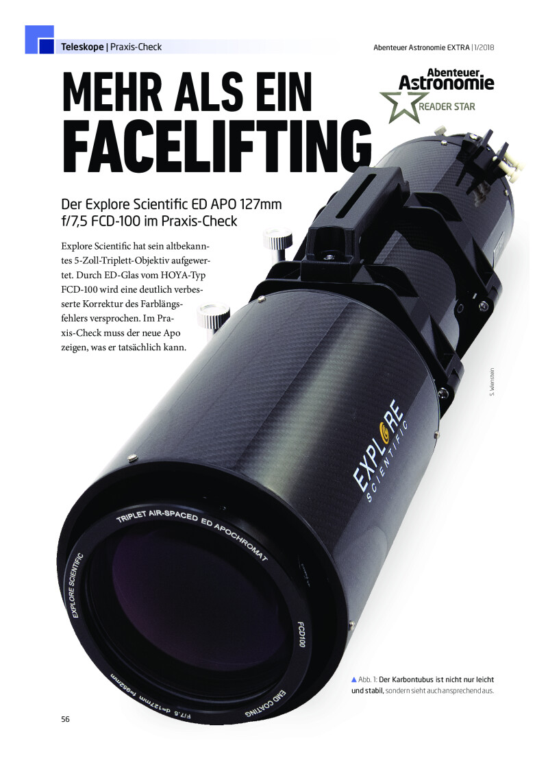 Explore Scientific ED APO 127mm
f/7,5 FCD-100