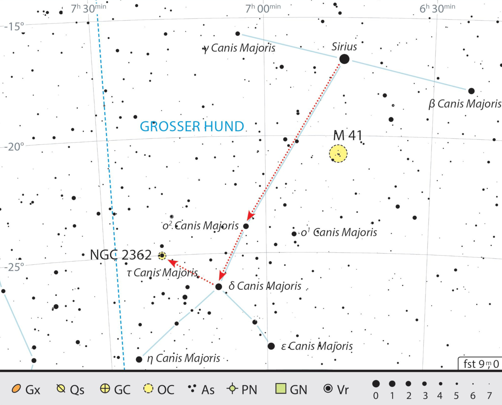 NGC 2362 Der TauCanisMajorisHaufen