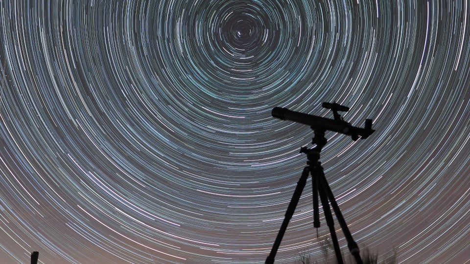 Teleskop Sterne Strichspuren