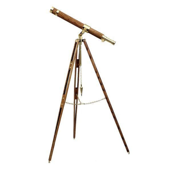 Erfgenaam onregelmatig Oprichter The Glass Eye Brass telescope Cape Cod Designer Series Tripod made of  Mahagoni