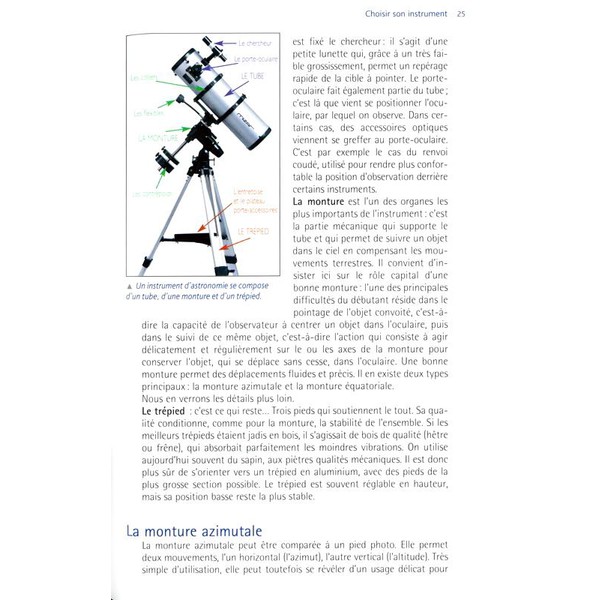 Livre Eyrolles Guide de l'astronome débutant