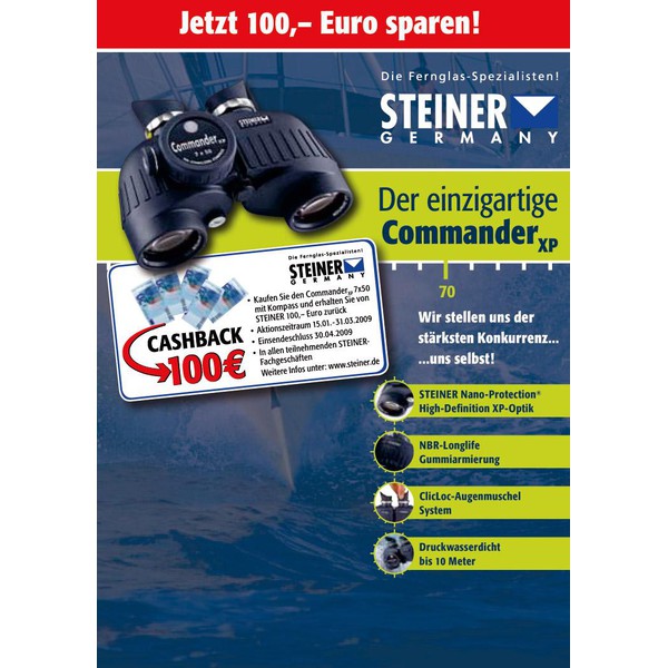 Steiner Binoculars Commander XP 7x50 with Compass