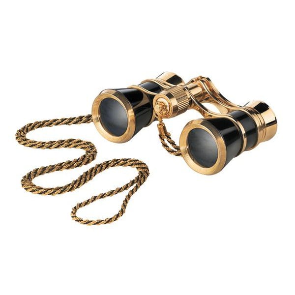 Eschenbach Opera glasses Glamour 3x25 black-gold with chain
