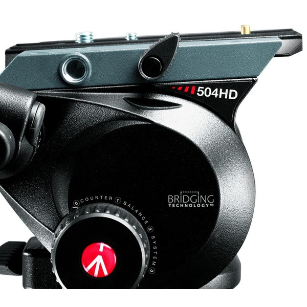Manfrotto 504HD,536K con cabezal para cámara de vídeo y nivelador