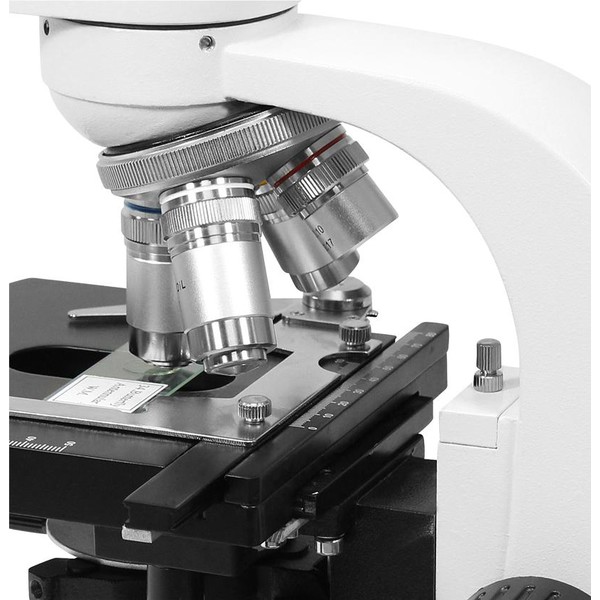 Omegon Set de microscopio Binoview de , 1000x, LED, accesorios de preparados, libro de microscopía
