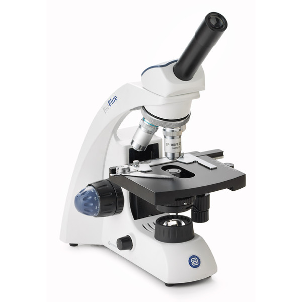 Euromex Microscopio MikroskopBioBlue, BB.4240, mono, DIN, semiplan, 40x-600x, 10x/18, LED, 1W