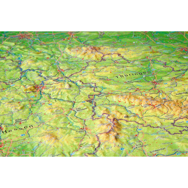 3d karte deutschland Georelief Landkarte Deutschland groß, 3D Reliefkarte