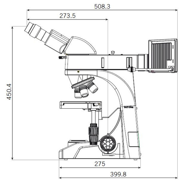 Motic Microscope trinoculaire BA310 MET