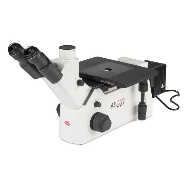 Microscope inversé Motic AE2000 MET, trino, LM, 50-500x, 100W
