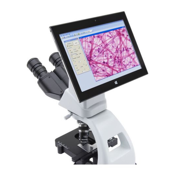 Optika Microscopio digitale B-290TB, N-PLAN, con PC tablet