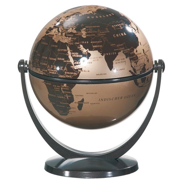 Stellanova Mini-Globus Dreh-Schwenk Globus goldmetallic-braun 10cm