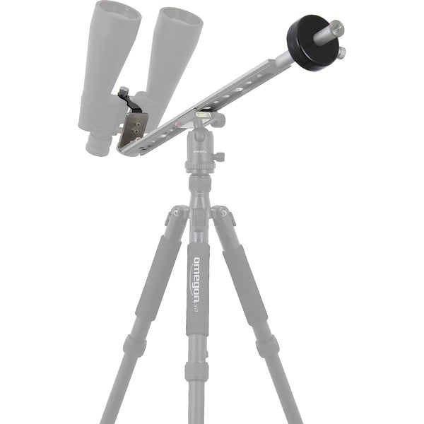 Omegon binocular mount with counterweight