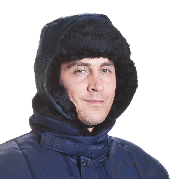 ColdTex cold-protection fur hat, with 