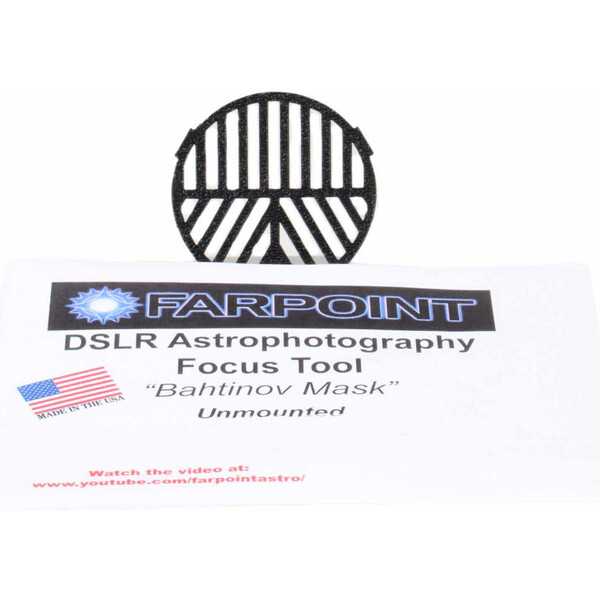 Farpoint Bahtinov snap-in focus mask for DSLRs with 52mm filter diameter