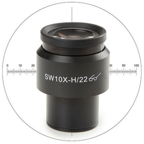 Euromex 10x/22 mm, micrometro, mirino, Ø 30 mm, DX.6210-CM (Delphi-X)
