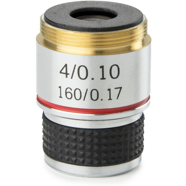 Euromex Obiettivo 4x/0,10 acromatico, parafocale 35 mm, MB.7004 (MicroBlue)