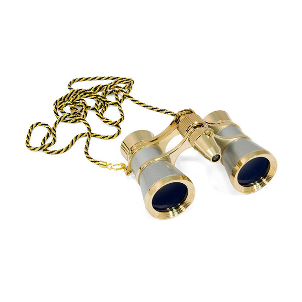 Levenhuk Opera glasses Broadway 3x25 silver (with LED light and chain)