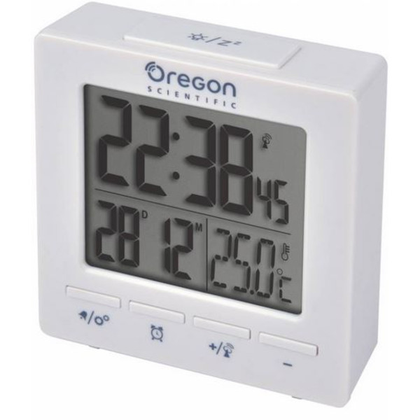 in tegenstelling tot gesloten afgewerkt Oregon Scientific Wireless weather station RC Alarm clock with temperature  white