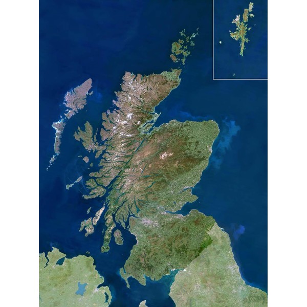 Satellite Map Of Scotland Planet Observer Map Region Scotland