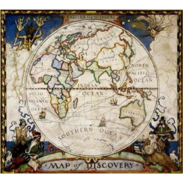 National Geographic Mappa dell'esploratore - Emisfero orientale