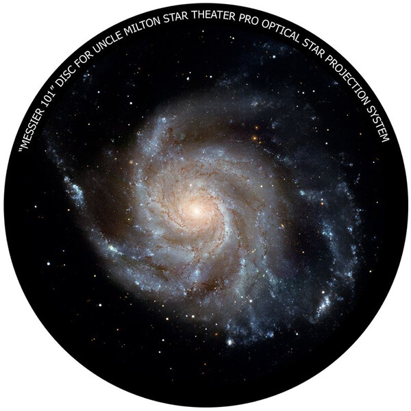 Omegon Disc for the Star Theatre Pro with Messier 101 motif