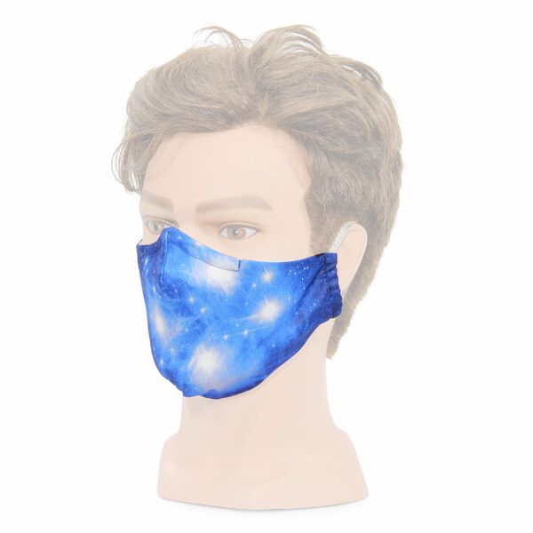 Masketo mascherina naso/bocca bianca con motivo astronomico "Pleiadi" 1 pezzo