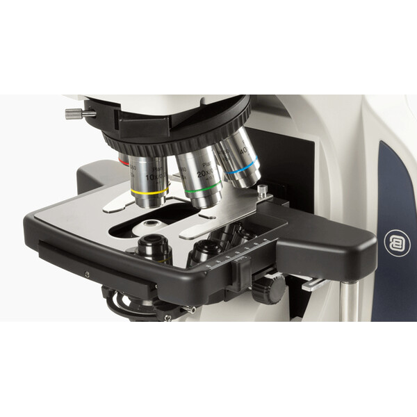 Euromex Microscopio Mikroskop DX.2158-APLi, trino, 40x - 1000x, Plan semi-apochromat., mit ergonom. Kopf u.100W Halogen-Beleuchtung