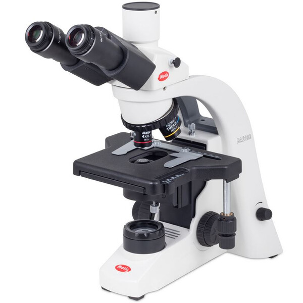 Motic Microscopio BA210E trino, infinity, EC- plan, achro, 40x-1000x, Hal,
