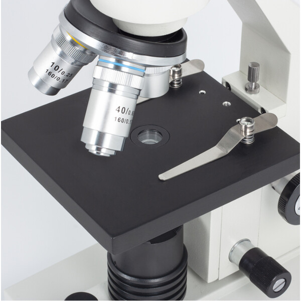Motic Microscopio Mikroskop SFC-100 FLED, mono, DIN, achro, 40x-400x, LED, Accu