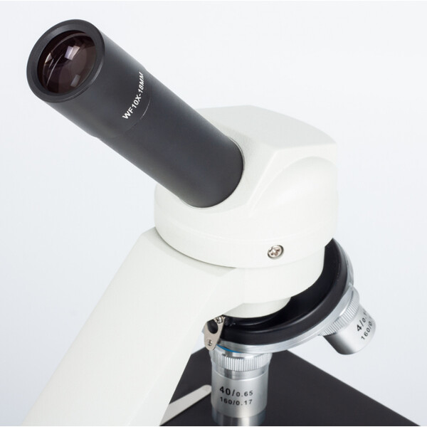 Motic Microscopio Mikroskop SFC-100 FLED, mono, DIN, achro, 40x-400x, LED, Accu