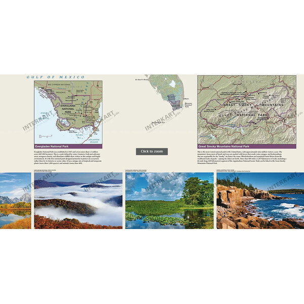 National Geographic Mappa US National Parks (106x76)