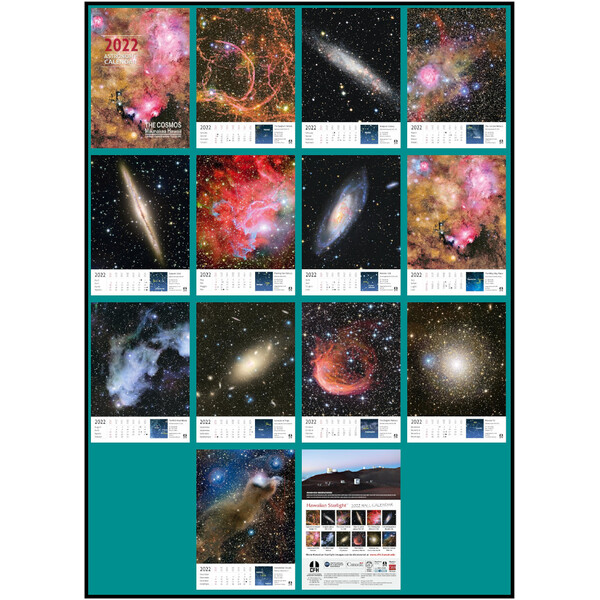 Coelum Calendario CFHT 2022 “Il cosmo dal Mauna Kea, Hawaii”