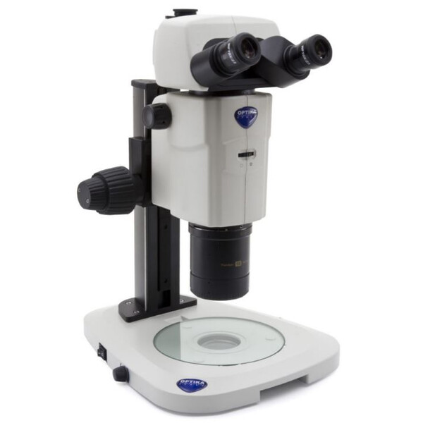 Optika Microscopio stereo zoom SZR-180, trino, CMO, w.d. 60mm, 10x/23, 7.5x-135x, LED, click stop