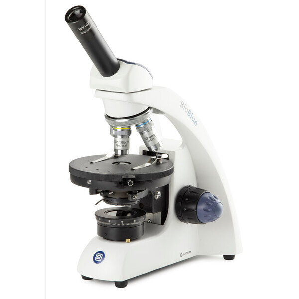 Euromex Microscopio Mikroskop BioBlue, BB.4220-P-HLED, mono, DIN, 40x-400x, 10x/18, LED, 1W