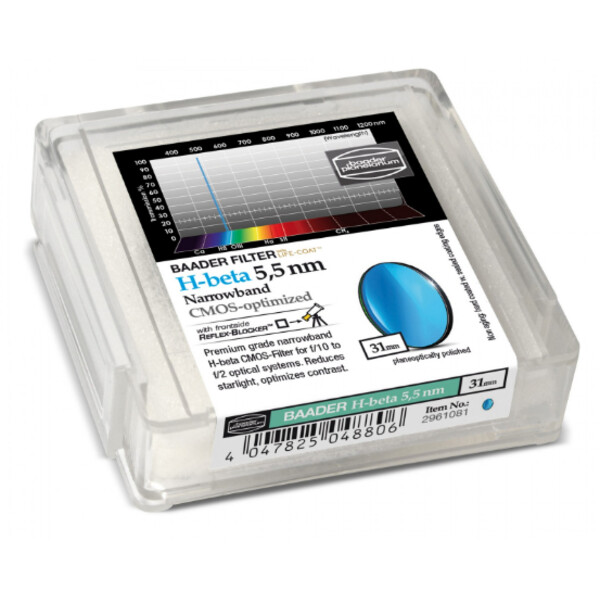 Baader Filtro H-Beta CMOS Narrowband 31mm