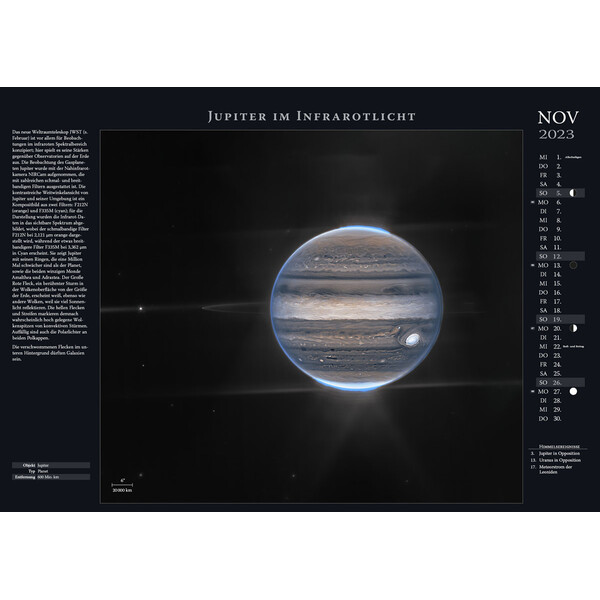 Astronomie-Verlag Weltraum-Kalender 2023